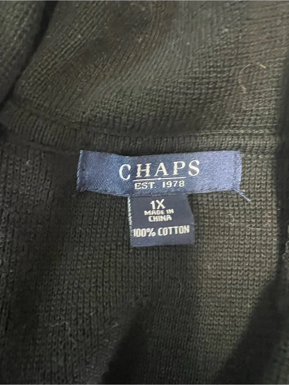 Chaps cardigan black